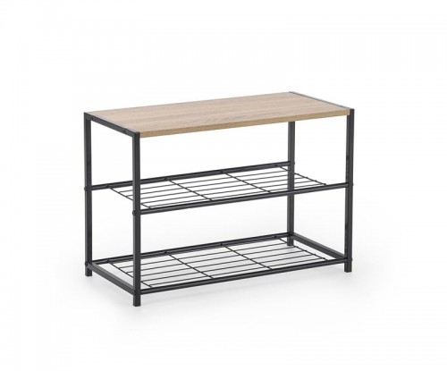 Підставка для взуття NARVIK ST1 чорний/сонома дуб Halmar 63/30/43 см